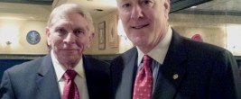 William J. Murray at a luncheon meeting with Senator John Cornyn of Texas (2014)