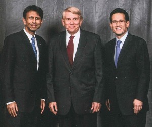 Governor Jindal, GING-PAC chairman William and Leader Eric Cantor at an event in Virginia